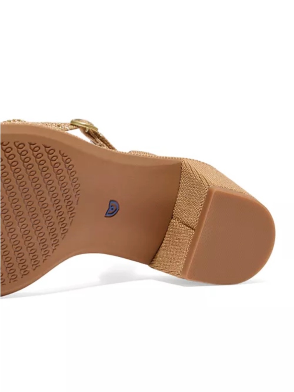 Rothy's Knot Sandal in Golden Sun with Block Heel - Picture 4 of 6